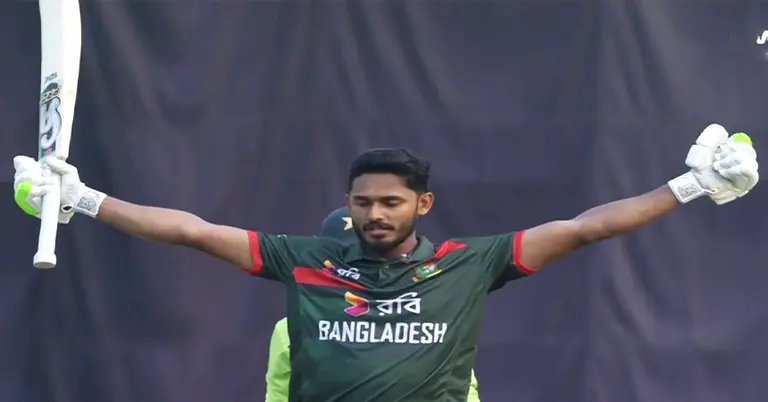 তানজিদের উদযাপন